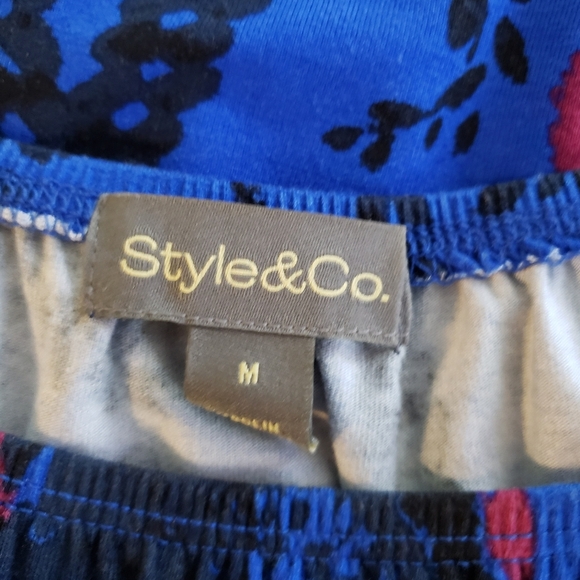 Style & Co. Colorful Knit Top Size Medium, Boho - Picture 5 of 8
